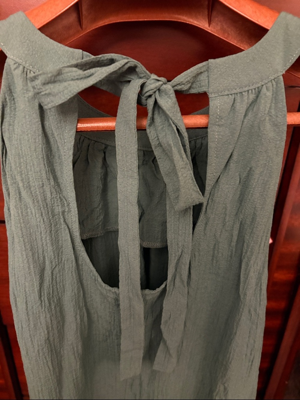 Calvin Klein Teal Maxi Dress-Skirt with Ruffle Hem - Picture 4 of 6